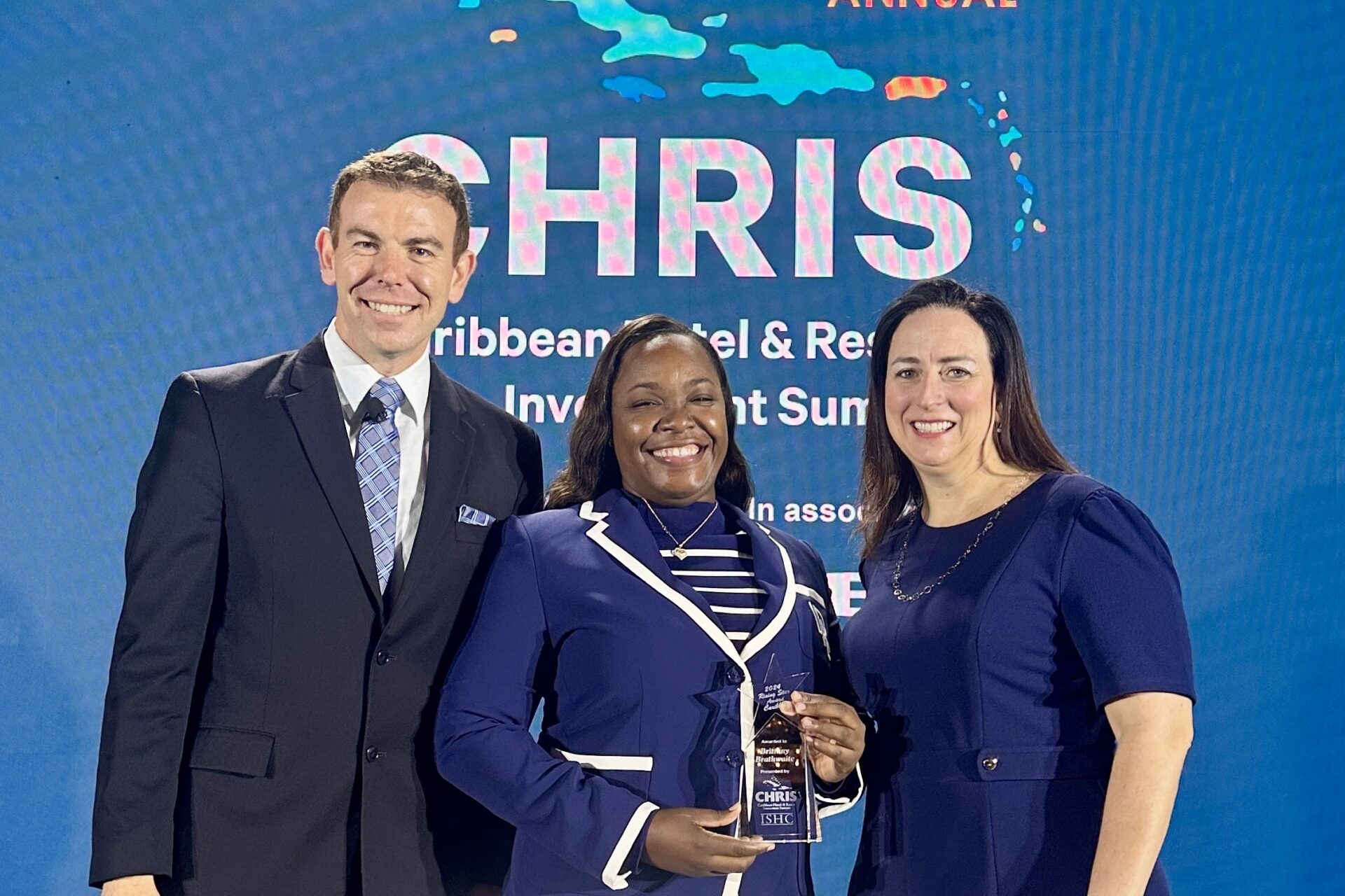 Rising Star Award Caribbean presented to Brittany Brathwaite at CHRIS